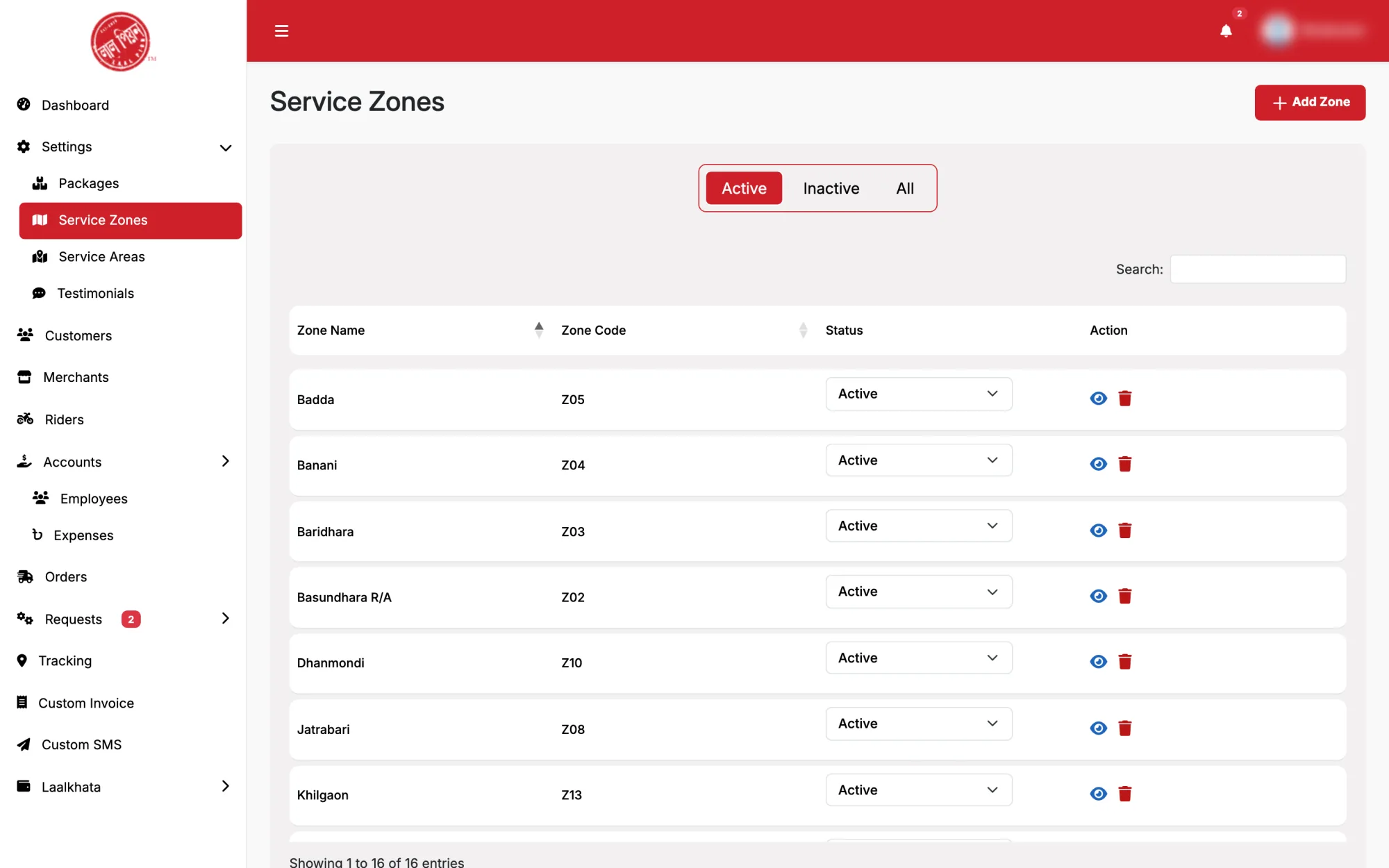 Courier Service Management System, image 21