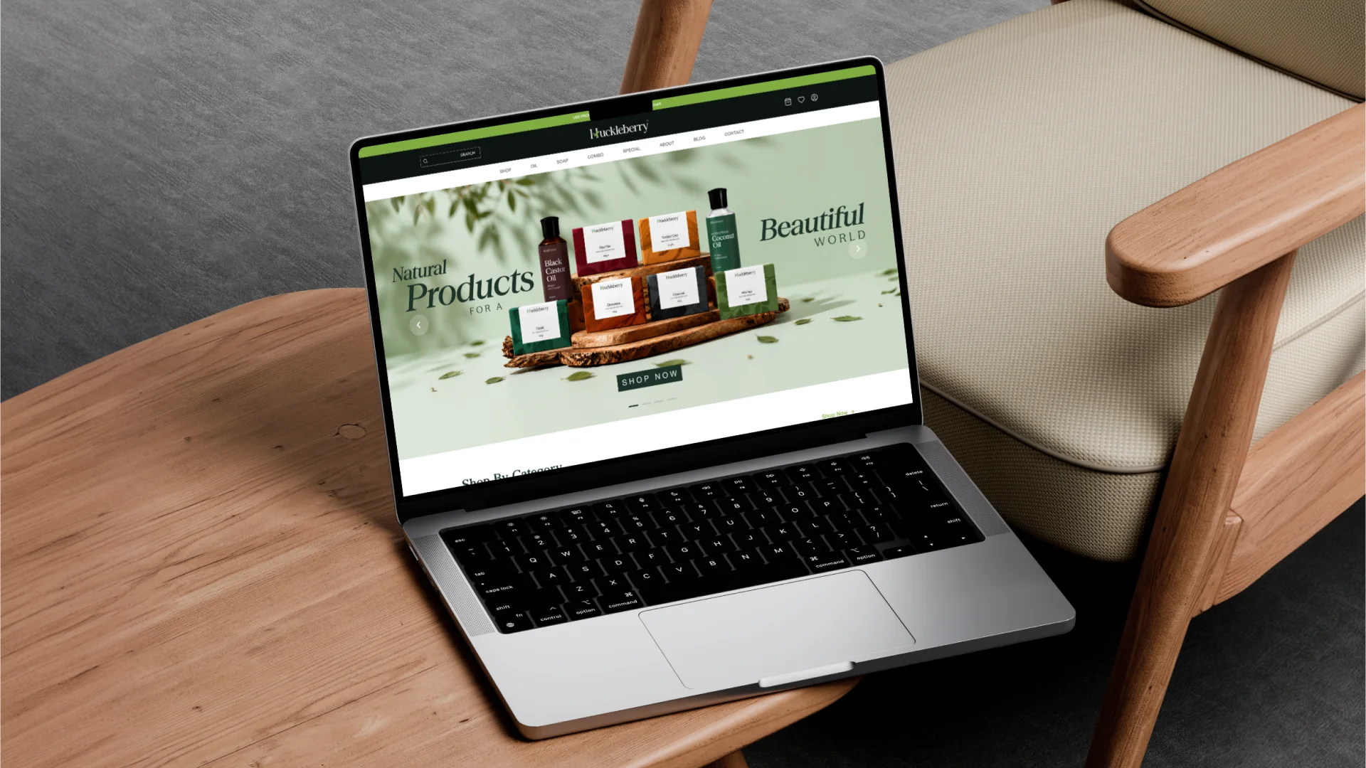 Huckleberry Natural BD: Shop & Back Office UI/UX, image 2