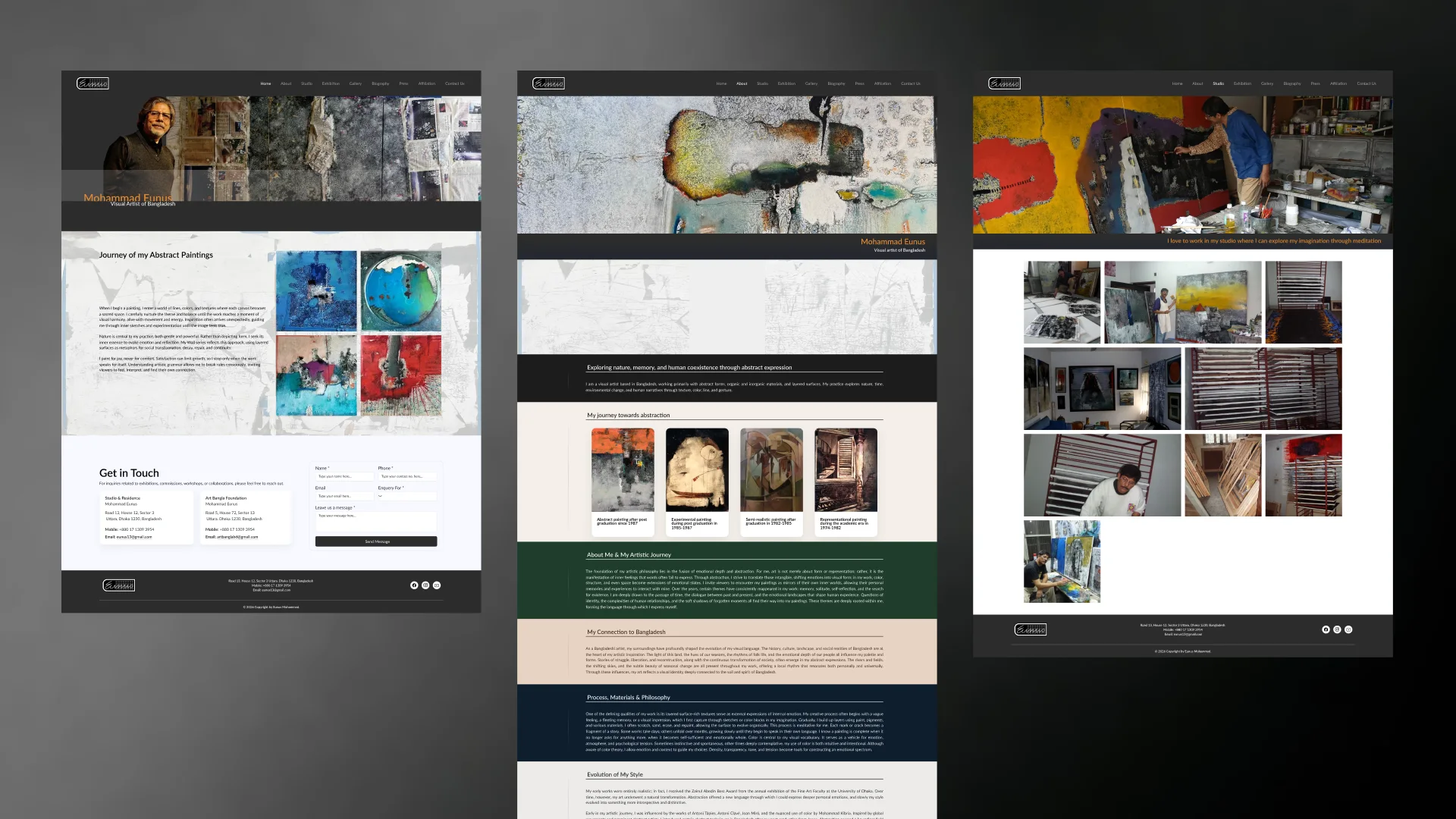 Mohammad Eunus: Portfolio Website Design, image 3
